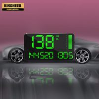Kingneed GPS Speedometer Odometer HUD Digital Display 5.5 inch MPH/KMH with Over Speeding Alarm for All Cars Vehicles