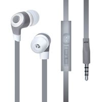 iSound DGHP-5707 EM-150 Stereo Earbuds with Mic & Volume Control Gray/White