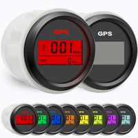 BLUERICE 7 Backlight 52mm Universal GPS Speedometer SOG ODO Meter for Motorcycle Car Truck Boat Yacht