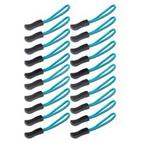 DYZD Durable Zipper Pulls Zipper Tab Zipper Tags Cord Pulls Zipper Extension Zip Fixer for Backpacks, Jackets, Luggage, Purses, Handbags (Blue,20 PCS)