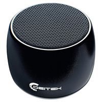 DEITek Anodized Aluminum TWS Mini Speaker, Portable Bluetooth Wireless Speaker, True Stereo Black DTWS700