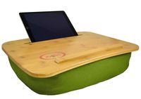 The Perfect LapTop or Tablet Lap Desk - Bamboo Top- Built in Slot for iPad or Phone and Table Top for a Laptop- Idea for Back To School or Home Office. Yogibo Traybo 2.0