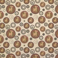 Cute Deer Buck Kraft Present Gift Wrap Wrapping Paper