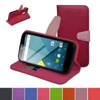 BLU Studio G Case,Mama Mouth [Stand View] Folio Flip Premium PU Leather [Wallet Case] with Built-in Media Stand ID Credit Card/Cash Slots and Inner Pocket Cover Case for BLU Studio G D790u, Rose Red