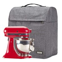 HOMEST Stand Mixer Dust Cover with Pockets Compatible with KitchenAid Tilt Head 4.5-5 Quart, Grey (Patent Pending)