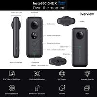 Insta360 ONE X 360 Camera with 5.7K 4K 3K Video and 18MP Photos - Bundle Includes Extra Battery, Dual Charging Station & 128GB SanDisk Extreme microSDXC (4 Items)