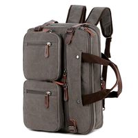 BAOSHA Convertible Briefcase Backpack 17 Inch Laptop Bag Case Business Briefcase HB-22 (Grey)