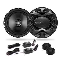 BOSS Audio Systems Elite BCK65 6.5 Inch Component Car Speaker System - 2 Speakers, 2 Tweeters, 2 Crossovers, 350 Watts Max Power