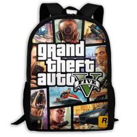 Travel Laptop Backpack, Briefcase Laptop School Bag Book Bag, Grand Theft Auto V GTA 5 Business Computer Backpack, Hiking Daypacks Shoulder Bag