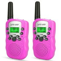 Girls Games Age 3-12, DIMY Walkie Talkies for Kids Girls Toys for 3-12 Year Old Girls Top Birthday Best Gifts for Girls Age 3-12 Christmas Xmas Stocking Stuffers Fillers for Girls Pink DJ86