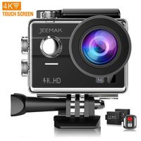 Action Camera 4K 16MP WiFi Touch Screen Underwater 30M with Remote Control IP68 Waterproof Case