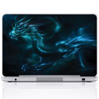 Meffort Inc 15 15.6 Inch Laptop Notebook Skin Sticker Cover Art Decal (Free Wrist pad) - Blue Dragon