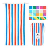 Dock & Bay Big Beach Towels Quick Dry - Pool Side Parties, Extra Large (200x90cm, 78x35) - USA Colors Striped, Compact Swim Towel, Pool Towel