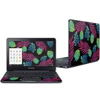 Mightyskins Skin Compatible with Samsung Chromebook 3 11.6" - Neon Tropics | Protective, Durable, and Unique Vinyl Decal Wrap Cover | Easy to Apply, Remove, and Change Styles | Made in The USA