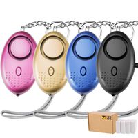 TOODOO 130db Safesound Personal Security Alarm Keychain, Safety Emergency Alarm with LED Safety and SOS Emergency Alarm Providing Powerful Safety and Property Assurance for Kids, Women (Multicolor)