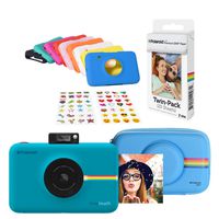 Polaroid Snap Touch Instant Digital Camera (Blue) Protective Kit with 20 Sheets Zink Paper