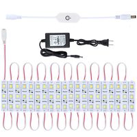 Keyola Full Set 10ft 60leds White Under Cabinet Lights Closet Kitchen Counter LED Light with Brightness Dimmer (White)