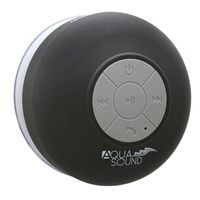 Aduro AquaSound WSP20 Shower Speaker, Portable Waterproof Wireless Bluetooth Speaker (Black)