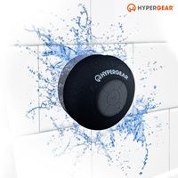 HyperGear H2O Water Resistant Wireless Indoor/Outdoor HD Shower Speaker, 6hrs Playtime, 3.0 Bluetooth Technology, Hands-free Speakerphone With Built-in Microphone For Calls/Playlist & Volume Control