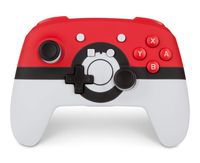 PowerA Enhanced Wireless Controller for Nintendo Switch: Pokemon Poke Ball Red - Nintendo Switch