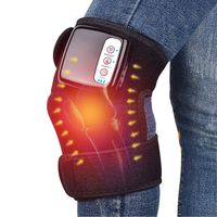 NFAX Heating Knee Pad Adjustable Rechargeable Heat Knee Brace Wrap for Knee Injury Heat & Massage & Timer 3 Settings for Muscles Pain Relief Relax