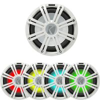 KICKER 45KM124 12" Weather-Proof Subwoofer 45KMG12W 12" LED Grille (White)