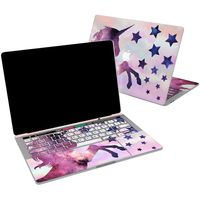 Lex Altern Vinyl Skin for MacBook Air 13 inch Mac Pro 16 15 Retina 12 11 2019 2018 2017 2016 Pink Unicorn Horse Purple Stars Galaxy Cute Space Laptop Wrap Keyboard Decal Sticker Touch Bar Girls