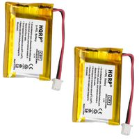 HQRP 2-Pack Battery for VXI Blue Parrott B250-XT, B250-XT+, 052030, 502030 Wireless Bluetooth Headset, Roadwarrior, Blue-Parrot PL602030 BlueParrott Plus HQRP Coaster