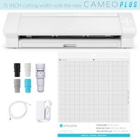 Silhouette Cameo 4 Plus - 15 Inch Version - 15" Cutting Mat, Power Cords, Built in Roll Feeder, Silhouette Studio Software