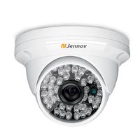 Jennov HD Color 1200Tvl Cmos Sensor CCTV Surveillance Security Camera Day Night Vision 48 Ir LEDs Waterproof Outdoor/Indoor Wide Angle 3.6mm Lens Metal Dome Video System for Home