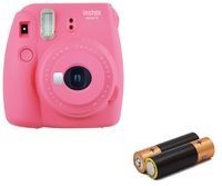 Fujifilm - Instax Mini 9 Instant Camera Product Bundles | Film Pack Options | Renewed (Mini 9 Camera Only, Flamingo Pink)