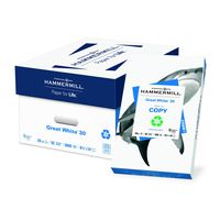 Hammermill Paper, Great White 30% Recycled Printer Paper, 8.5 x 14 Paper, Legal Size, 20lb, 92 Bright, 10 Ream / 5,000 Sheets (086704C) Acid Free Paper