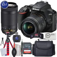 Nikon D3500 DSLR Camera with 18-55mm and 70-300mm Lenses + 32GB + Essential Photo Bundle