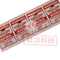 FYL CCTV Warning Security Audio Video Surveillance Sign English Spanish 4 Pcs