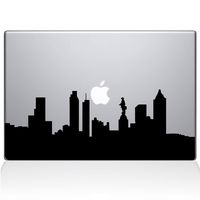 The Decal Guru Philadelphia City Skyline Decal Vinyl Sticker, 15" MacBook Pro (2015 & Older Models), Black (2313-MAC-15P-BLA)