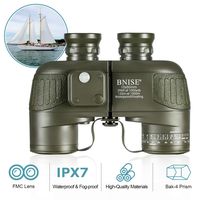 BNISE HD Binoculars for Adults, Navigation Compass and Rangefinder for Hunting, 10x50 Large Object Lens BAK4 Large View, Waterproof and Fogproof, with Harness Strap and Neck Strap
