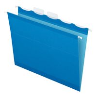 Pendaflex Ready-Tab Reinforced Hanging Folders, Letter Size, Blue, 5 Tab, 25/BX (42622)