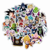 Bowinr Dragon Ball Z Car Stickers, Anime Bumper Sticker for Phone, Laptop, Car, Lugguage, Skateboard and More(50'pcs)