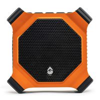 ECOXGEAR EcoDrift Rugged & Waterproof Wireless Bluetooth Speaker with Integrated Siri & Google Voice Control - Orange (Renewed)