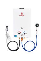 The Water is Hot in Winter and Can Be Used in All Seasons,GASZON GB264 2.64GPM 10L Outdoor Portable Gas Water Heater,Tankless Gas Water Heater，Gas Hot Water Heater， Instant Propane Water Heater。