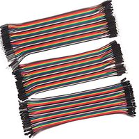 LANDZO 120pcs Multicolored 40pin Male to Female, 40pin Male to Male, 40pin Female to Female Breadboard Jumper Wires Ribbon Cables Kit for Raspberry pi and Arduino