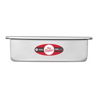 Fat Daddio's Anodized Aluminum 3-Tiered Odd Sheet Cake Pan Set, 3 Inch Deep