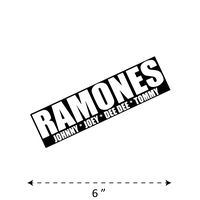 (TK-268) Ramones - Waterproof Vinyl Sticker for Laptops Tablets Cars Motocycles Bicycle Skateboard Luggage Or Any Flat Surface (6")