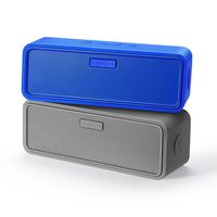 XDREAM X-TEREO Portable Wireless Stereo 2.0 Bluetooth Speaker Set, Separate Left and Right Channel. (Blue + Grey)