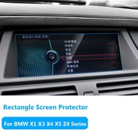 TTCR-II for BMW X1 X3 X4 X5 X6 Z4 Series Navigation Display Screen Protector Foil, Anti-Explosion Touch Screen Protector Films[0.3mm,9H],Tempered Glass Console GPS Screen Protector[8.8" Rectangle]