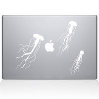 The Decal Guru Jellyfish MacBook Decal Vinyl Sticker - 13" MacBook Air - White (1108-MAC-13A-W)