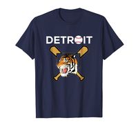 Distressed Tiger Mascot Tshirt Detroit Baseball Fans Design