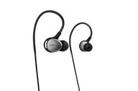 Edifier P281 Waterproof Headphones - Sports in-Ear Earphones IP57 Rated with Memory Around-The-Ear Wire for Running, Workout, Exercise - Black/Silver