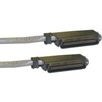 GOWOS Cat3 Telco Trunk Cable, 90 Degree Amphenol Centronics 50 (CN50) Connectors, 25 Twisted Pairs, 50 Feet