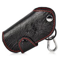 Genuine Leather Remote Key Chain Holder Case Cover Fob for Volkswagen Magotan Passat B6/B7/CC/3C